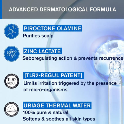 Uriage D.S. Hair Soft Balancing Shampoo Duo 2x500ml - product image 3