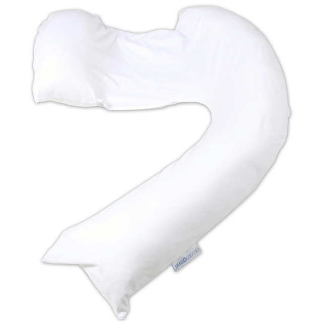 Dreamgenii Pregnancy Support and Feeding Pillow - White