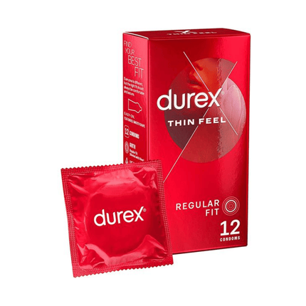 Durex Thin Feel Ultra Thin Condoms - Regular Fit 12's