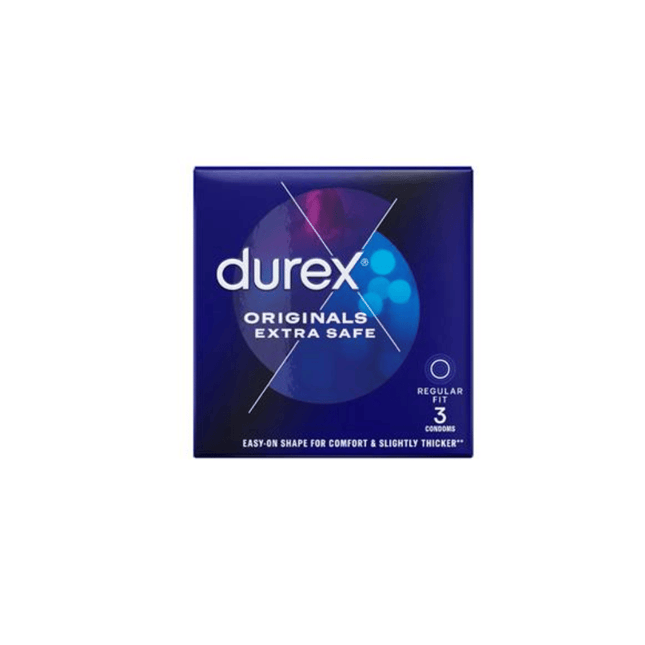 Durex Originals Extra Safe Condoms - Regular Fit 3's