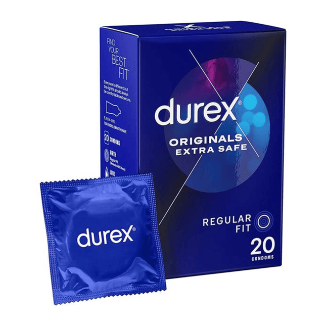 Durex Originals Extra Safe Condoms - Regular Fit 20's