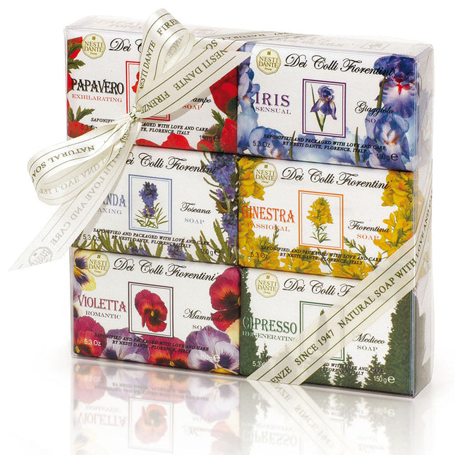 Nesti Dante Dei Colli Fiorentini Soap Gift Set ( 6pk)Cosmetics Online IENesti Dante Dei Colli Fiorentini Soap Assortment 6x150g
