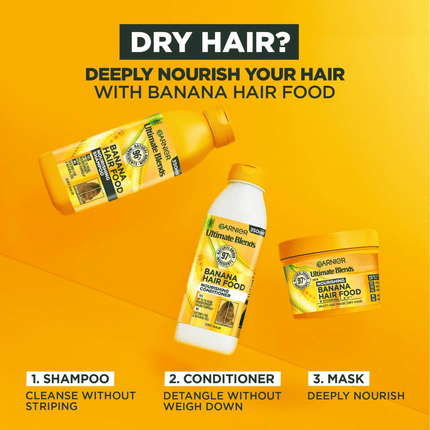 Garnier Ultimate Blends Banana & Coconut Hair Food Shampoo 350ml