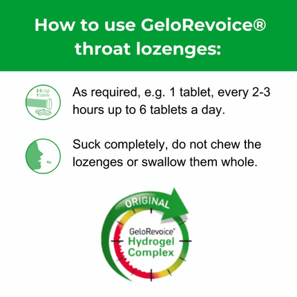 GeloRevoice Throat Lozenges - Blackcurrant