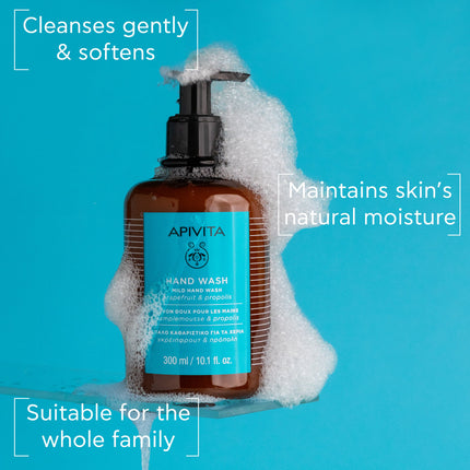Apivita Hand Wash With Grapefruit & Propolis  300ml