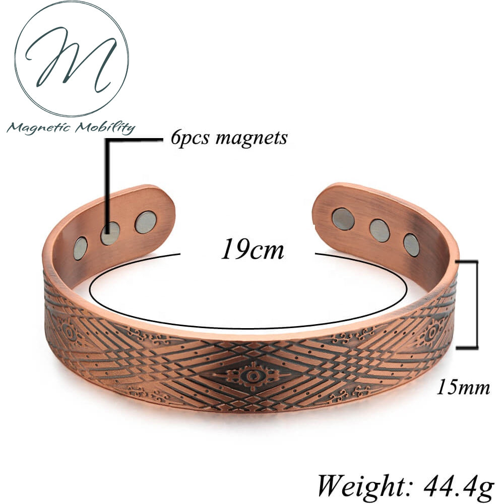 
                  
                    Load image into Gallery viewer, Copper Bracelet: Hawthorn  | Magnetic Mobility
                  
                