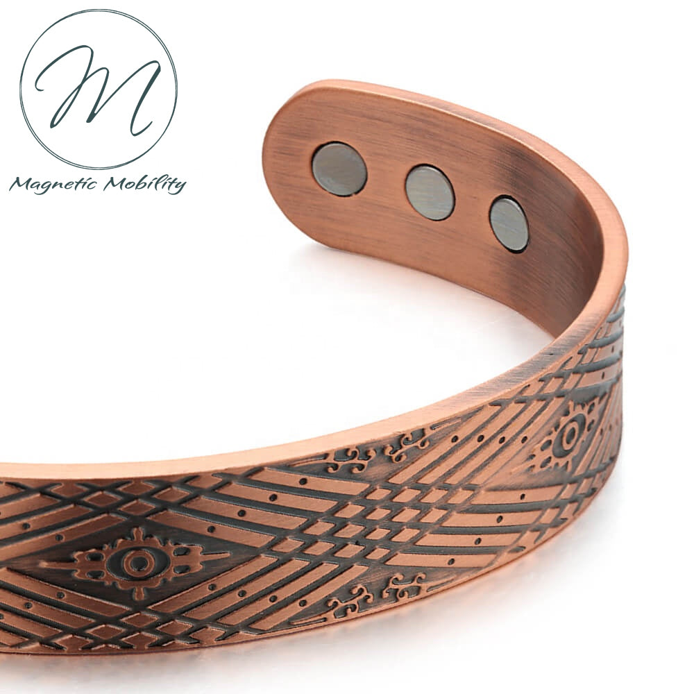 
                  
                    Load image into Gallery viewer, Copper Bracelet: Hawthorn  | Magnetic Mobility
                  
                