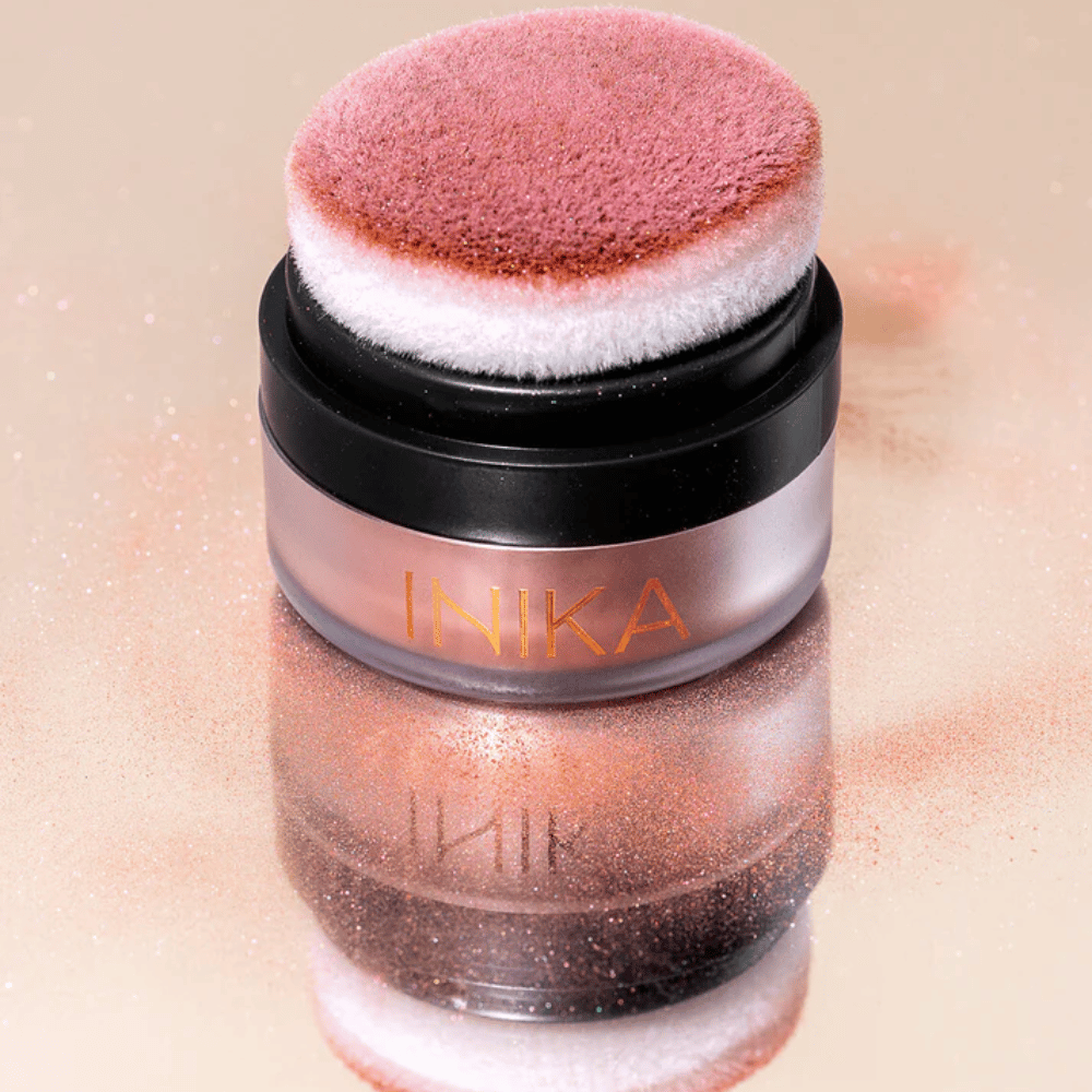 
                  
                    Load image into Gallery viewer, INIKA Organic Mineral Blush Puff Pot (Rosy Glow)
                  
                