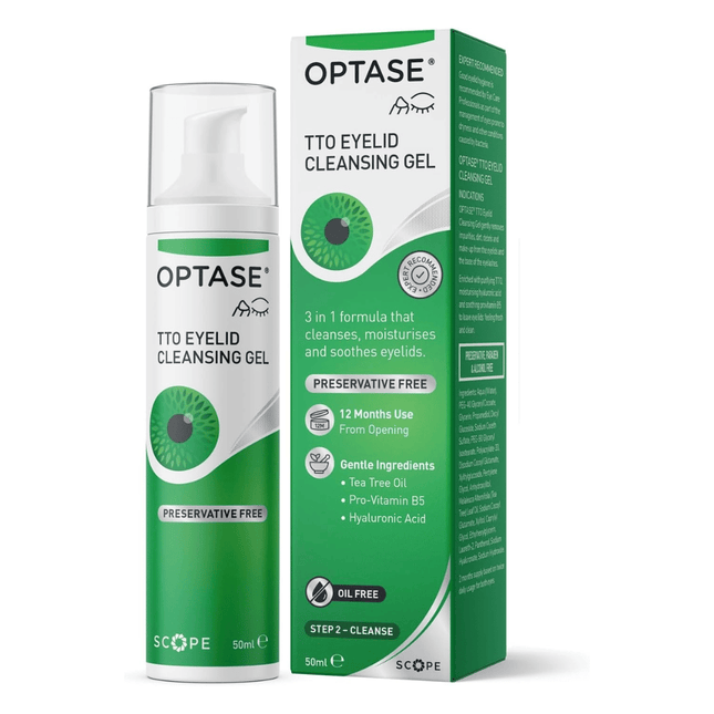 Optase Tea Tree Oil (TTO) Eyelid Cleansing Gel