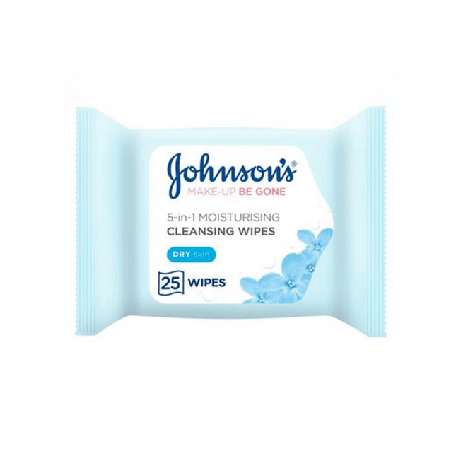 Johnsons 5 In 1 Moisturising Cleansing Wipes For Dry Skin