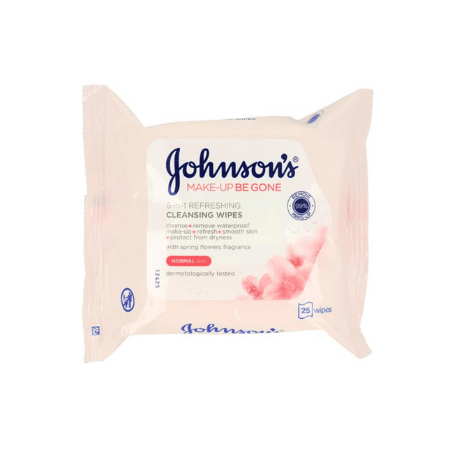 Johnsons 5 In 1 Refreshing Cleansing Wipes - Normal Skin