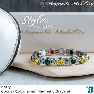 
                  
                    Load image into Gallery viewer, 4in1 Magnetic Bracelet: County Colours | Magnetic Mobility
                  
                