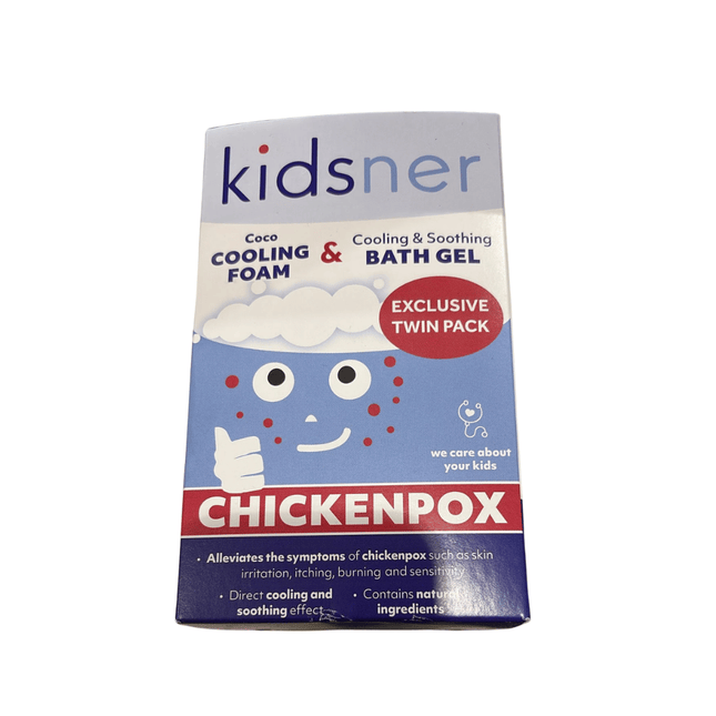 Kidsner Cooling Foam & Bath Gel for Chickenpox - Twin Pack
