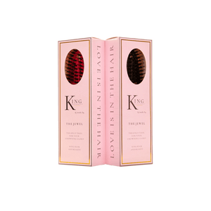 
                  
                    Load image into Gallery viewer, King Hair &amp;amp; Beauty The Jewel Hairbrush- Pink
                  
                