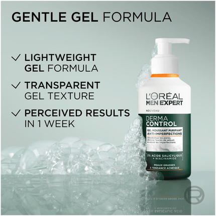 L'Oréal Men Expert Derma Control Purifying Cleansing Gel 260ml