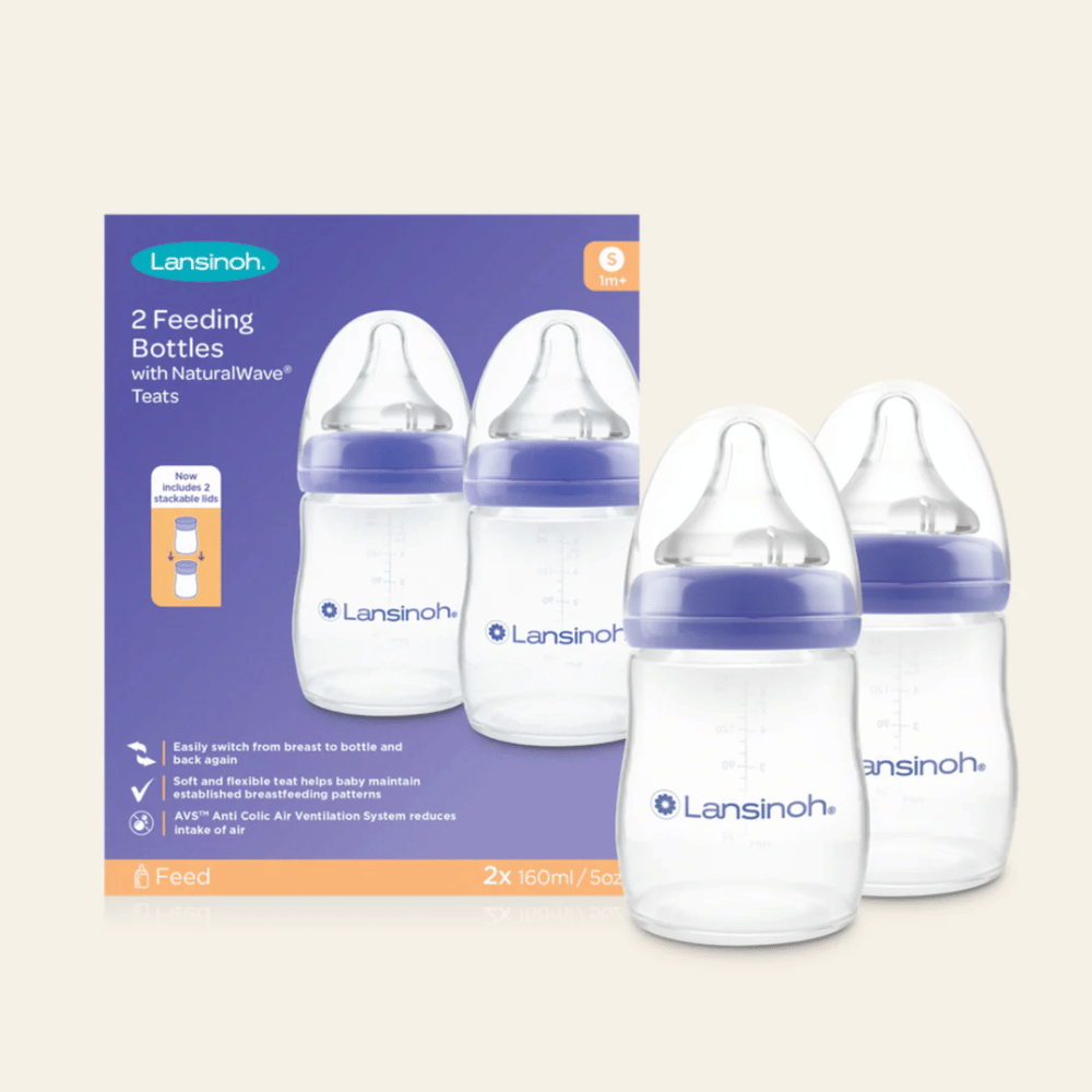 Lansinoh Feeding Bottles Twin Pack / 2 x 160ml