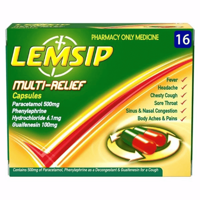 Lemsip Multi Release Capsules 500 mg / 16's
