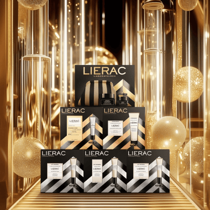 Lierac PREMIUM Voluptous Cream Set in Gold Pouch