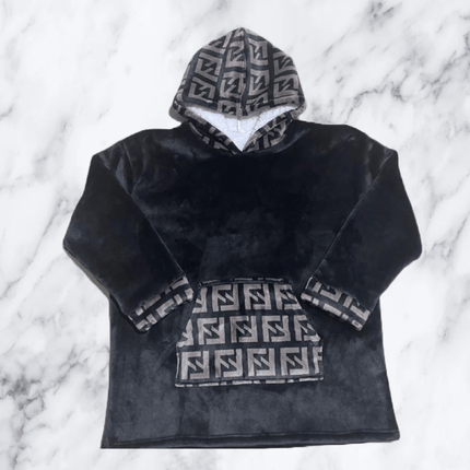 Jenny Glow Ladies Blanket Hoodie - Grey