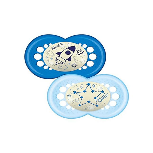 Mam Night 16+M Soother 2Pk - Mixed