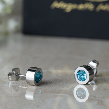 Birthstone Magnetic Stud Earrings