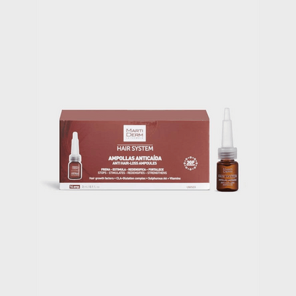 Martiderm Hair System Anti-Hair Loss Ampoules - 14 Ampoules