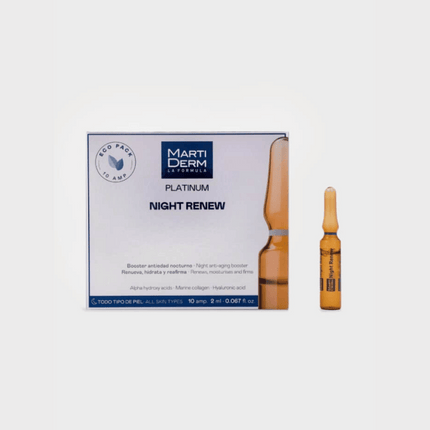 Martiderm Platinum Night Renew Ampoules - 10 Ampoules