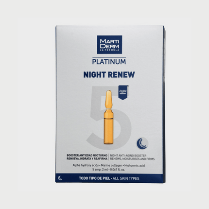 Martiderm Platinum Night Renew Ampoules - 5 Ampoules