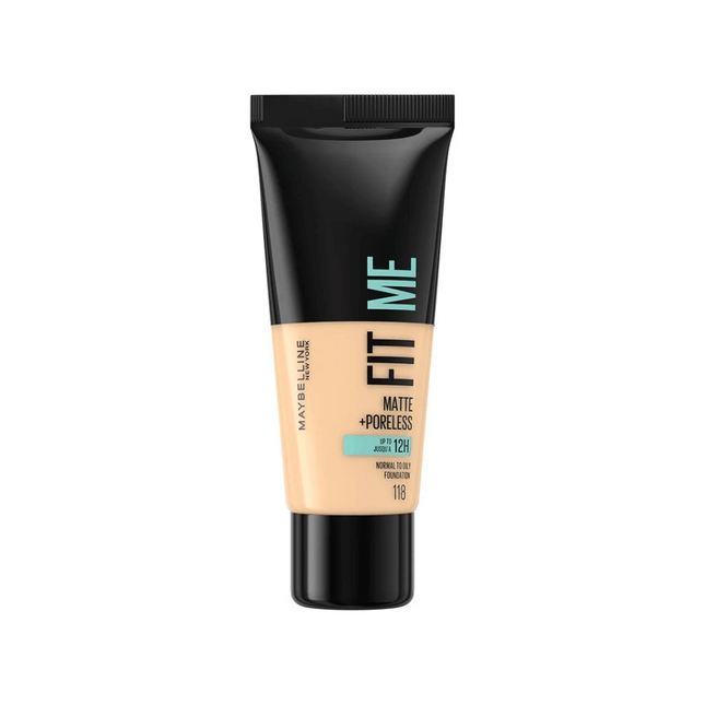 Maybelline New York Fit Me Matte + Poreless Foundation - 118 Light Beige