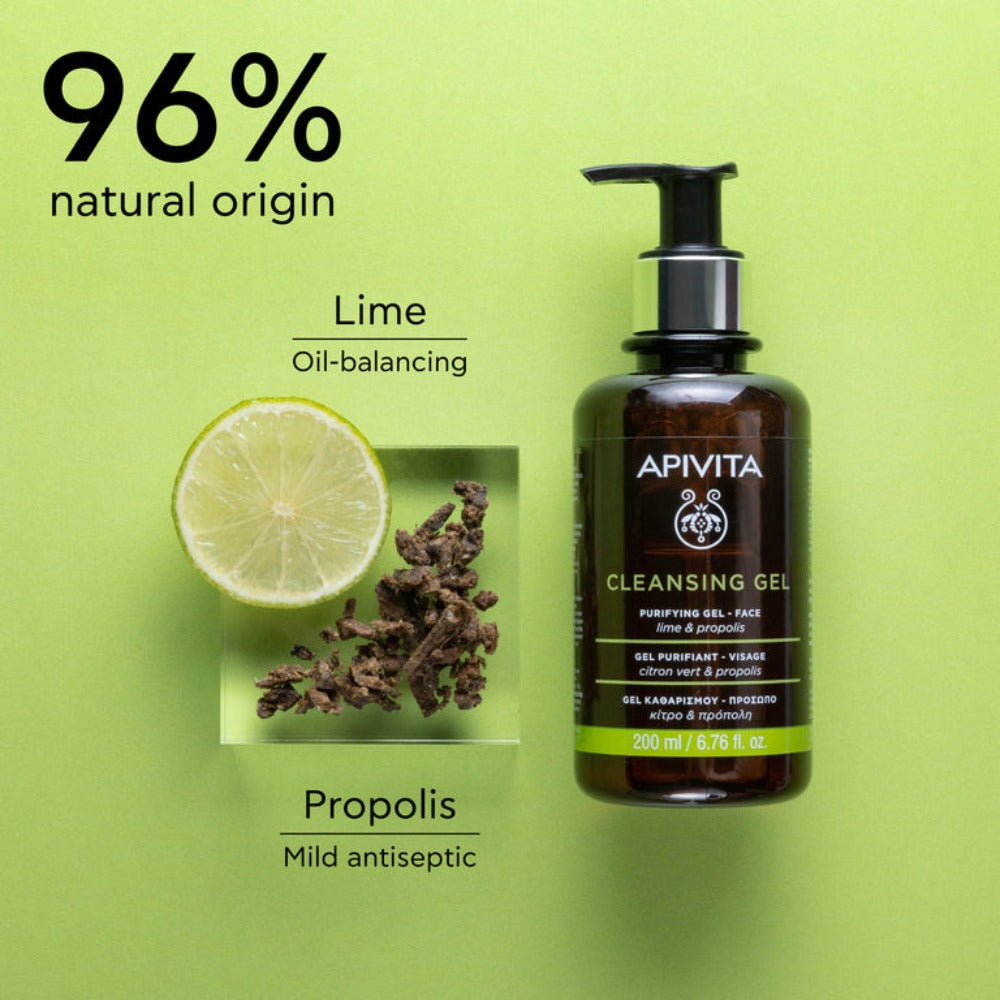 
                  
                    Load image into Gallery viewer, APIVITA Purifying Cleansing Gel Oily/Combination Skin 200ml
                  
                