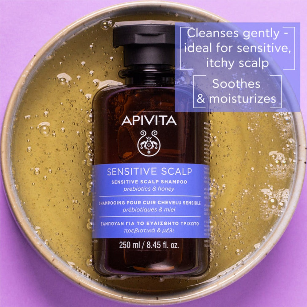 
                  
                    Load image into Gallery viewer, Apivita Sensitive Scalp Shampoo With Lavender &amp;amp; Honey 250ml
                  
                