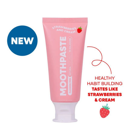 MooGoo Kids Moothpaste Strawberries & Cream - Fluoride Free 50g