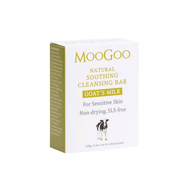 MooGoo Natural Hydrating Cleansing Bar Goat Milk 130g