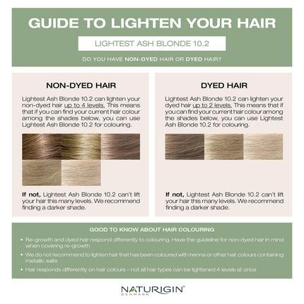 Light Ash Blonde 10.2  Permanent Hair Colour
