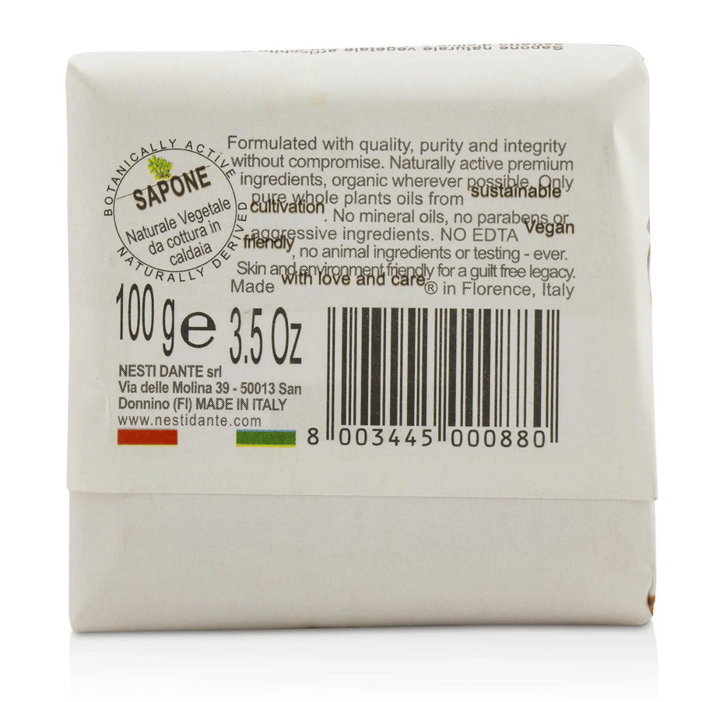 Nesti Dante Dal Frantoio Olive Oil Argan Soap 100g Back