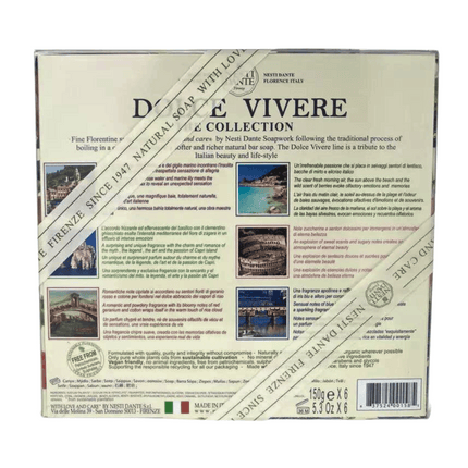 Nesti Dante Dolce Vivere Soap Gift Set 6x150g Back