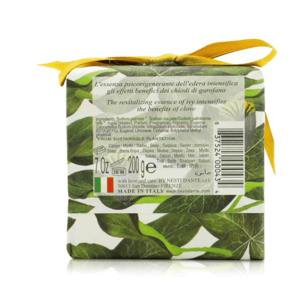 
                  
                    Load image into Gallery viewer, Nesti Dante Gli Officinali  Ivy &amp;amp; Clove Soap 200g Back
                  
                