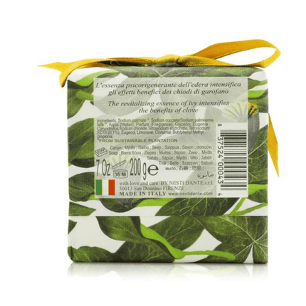 Nesti Dante Gli Officinali  Ivy & Clove Soap 200g Back