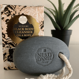 
                  
                    Load image into Gallery viewer, Nesti Dante Luxury Black Body Cleanser On A Rope 150g
                  
                