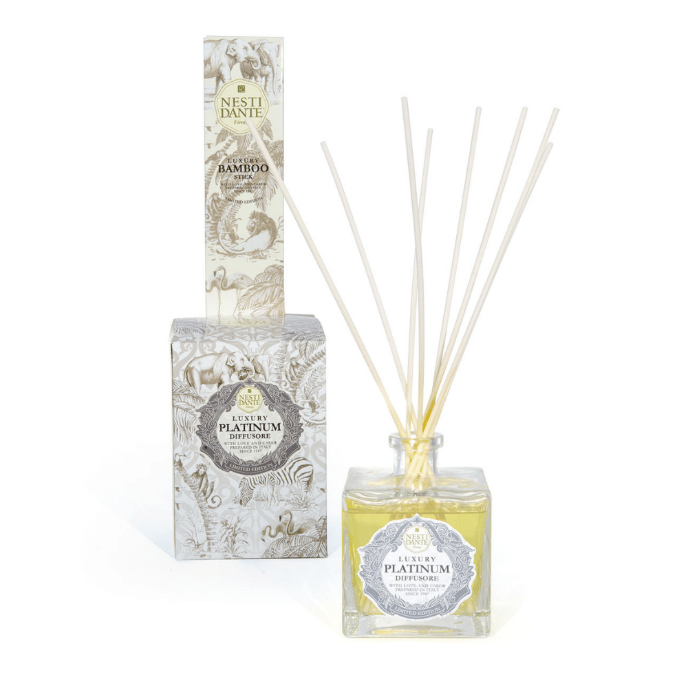 Nesti Dante Luxury Platinum Diffuser 500ml With Bamboo Sticks