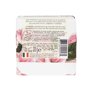 
                  
                    Load image into Gallery viewer, Nesti Dante Marsiglia Toscano Rosa Centifolia 200gm Soap Bar Back
                  
                