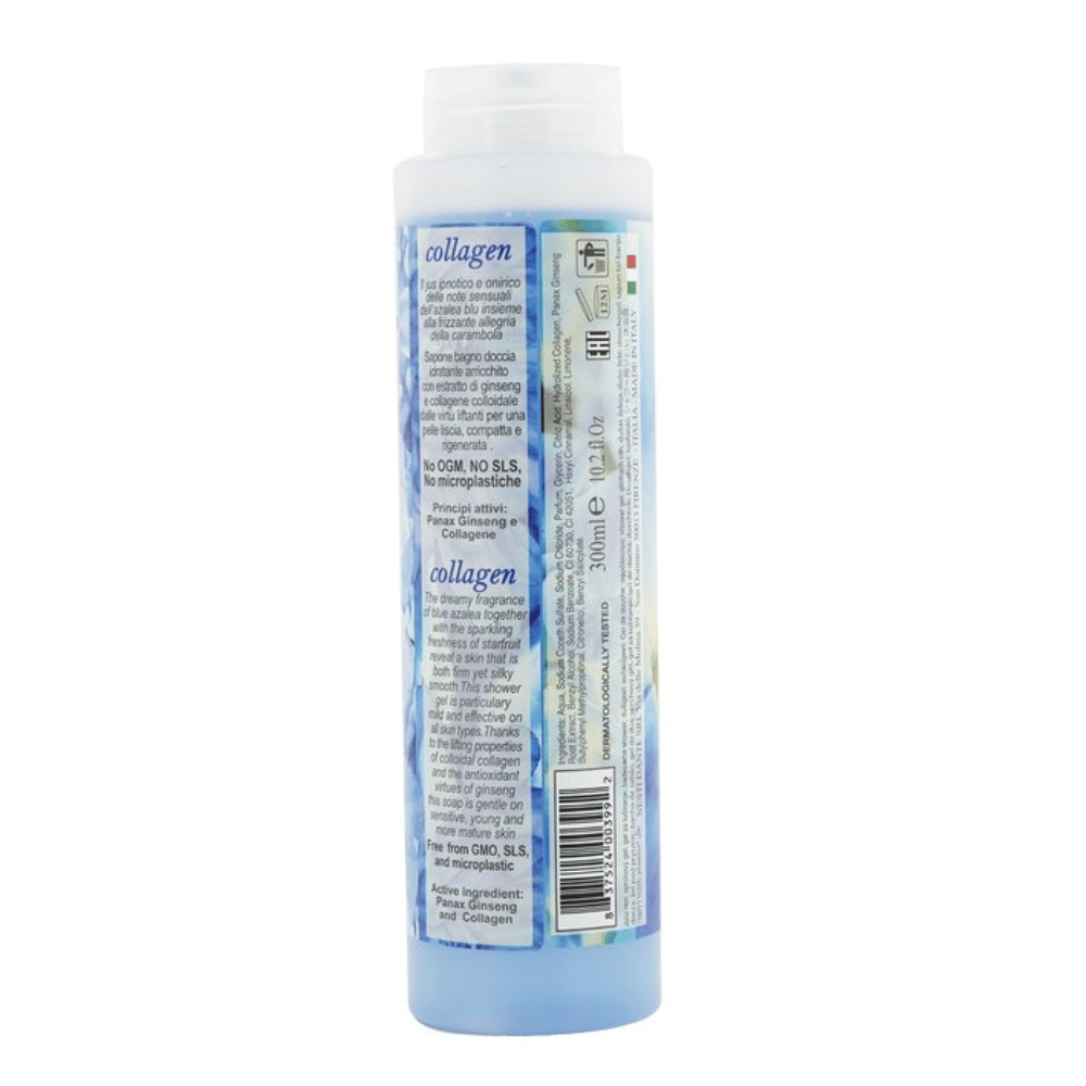 
                  
                    Load image into Gallery viewer, Nesti Dante Philosophia Collagen Shower &amp;amp; Bath Gel 300ml Back
                  
                