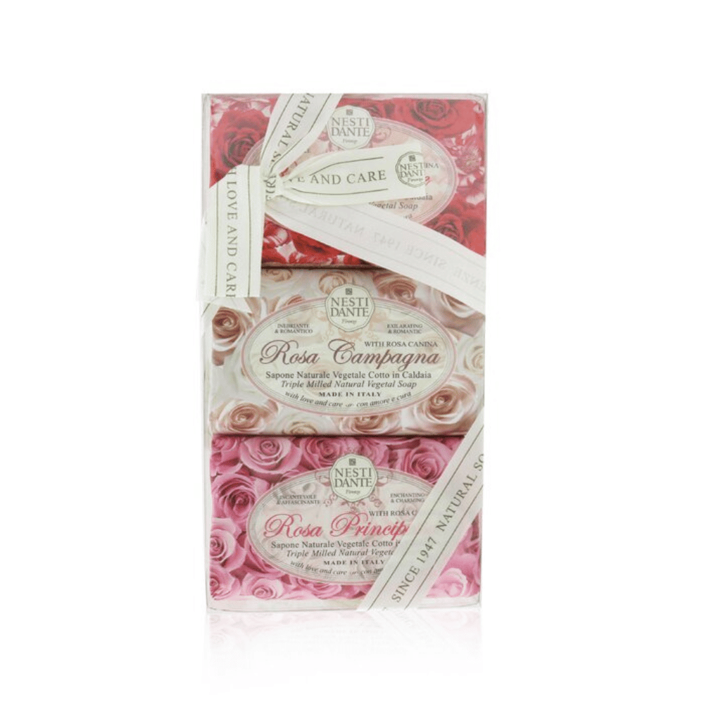 Nesti Dante Rosa Soap Gift Set  3x150g