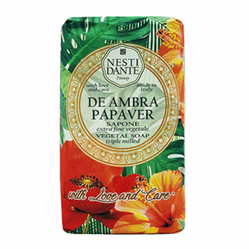 Nesti Dante With Love & CareDe Ambra Papaver Soap 250g