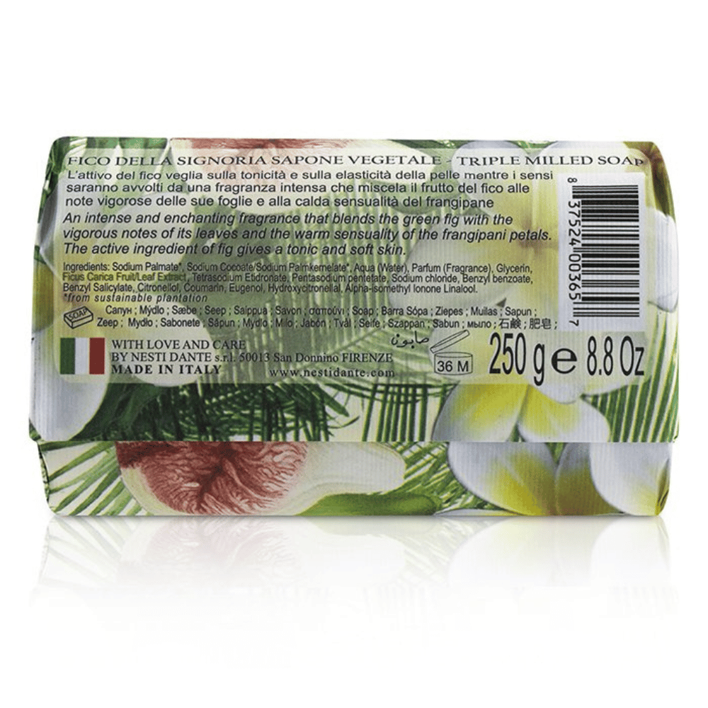 Nesti Dante With Love & Care Fico Della Signoria Soap 250g Back