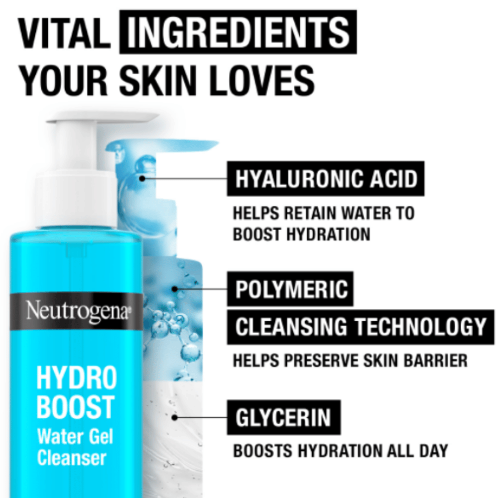 
                  
                    Load image into Gallery viewer, Neutrogena Hydro Boost Fragrance-Free Water Gel Cleanser 200ml
                  
                