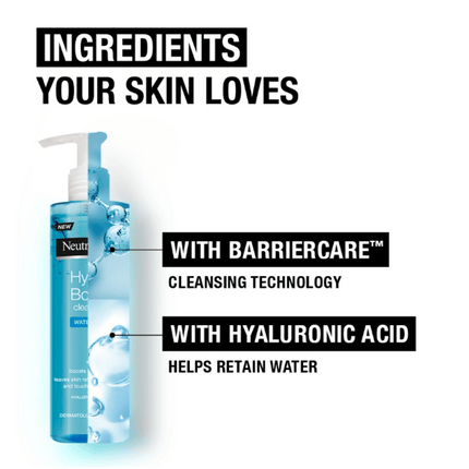 Neutrogena Hydro Boost Water Gel Face Cleanser 200ml
