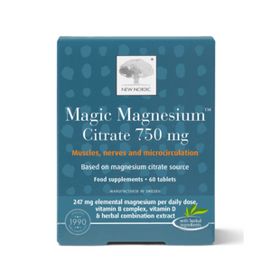 
                  
                    Load image into Gallery viewer, New Nordic Magic Magnesium Citrate 750mg / 60 tablets
                  
                