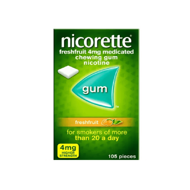 Nicorette 4mg Gum Freshfruit - 105 Pieces