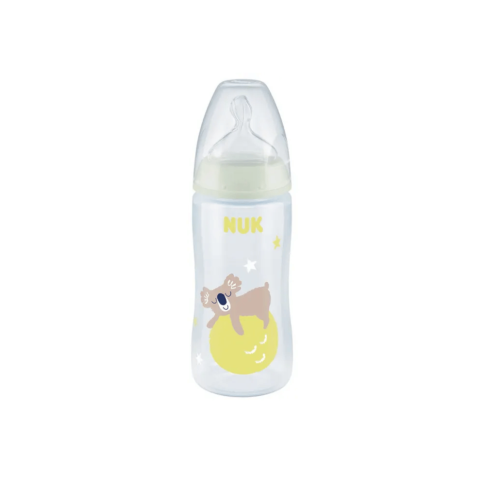 Nuk First Choice Glow in the Dark Temperature Control Bottle - 300ml Koala